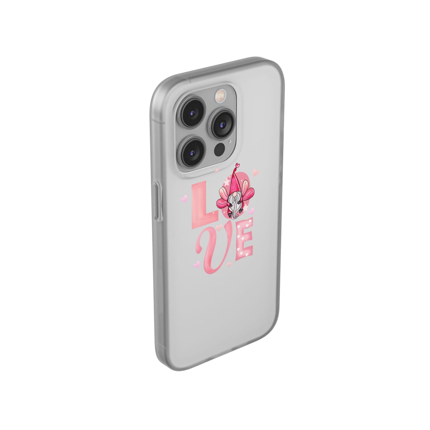 Love Gnome Phone Case — Cute Pink Valentine Flexi Case