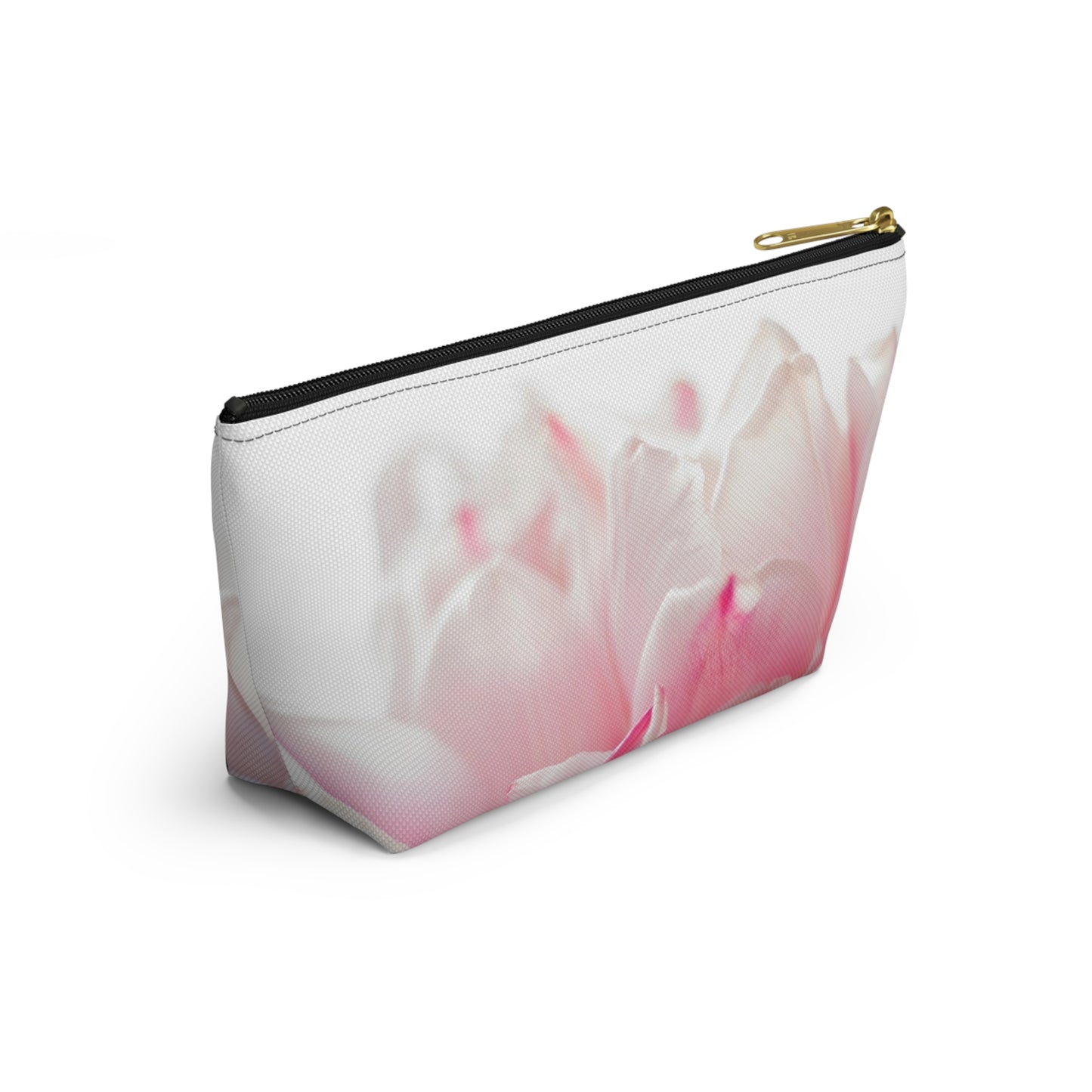 Floral Pink Tulip Accessory Pouch
