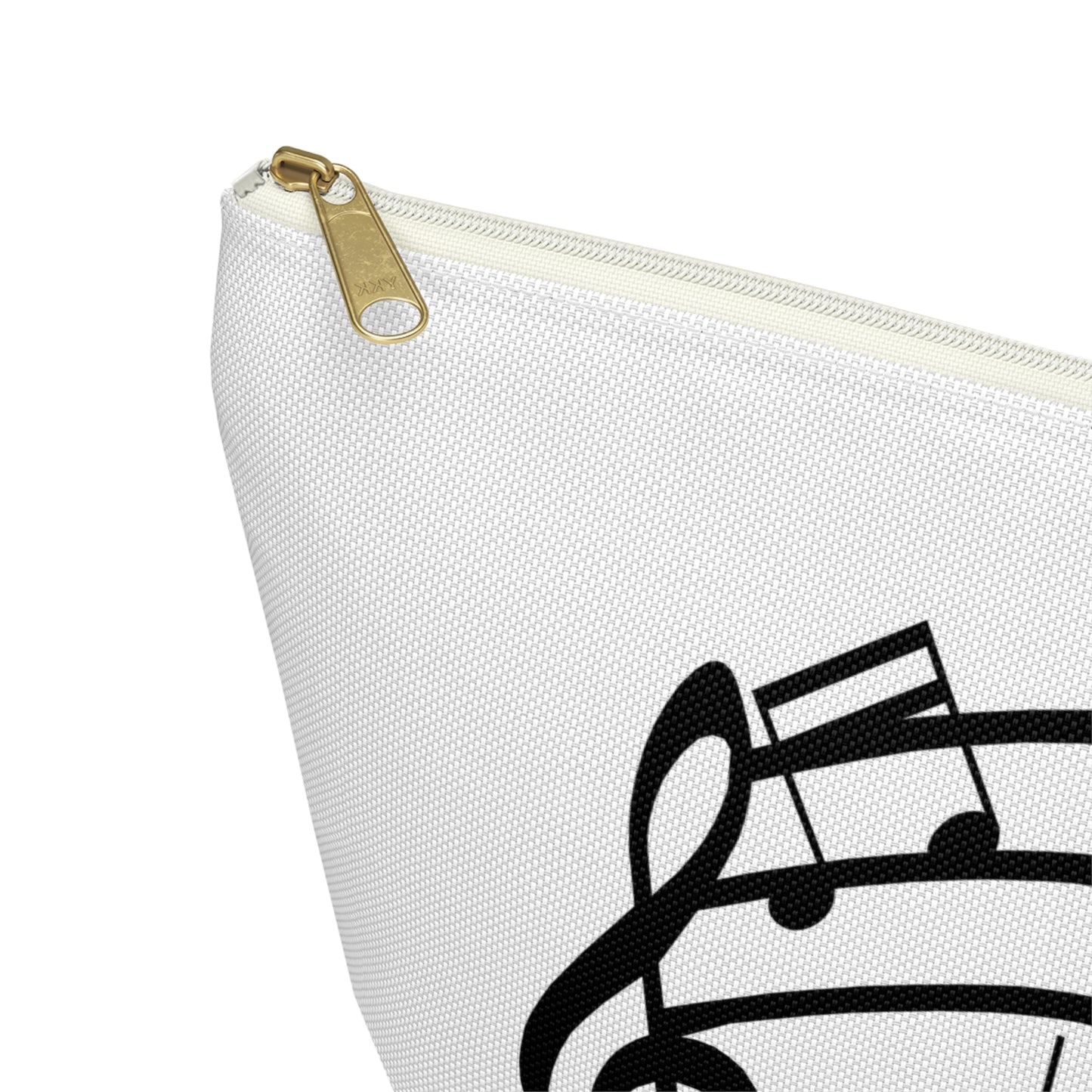Music Notes Accessory Pouch — T-Bottom Makeup & Gadget Organizer