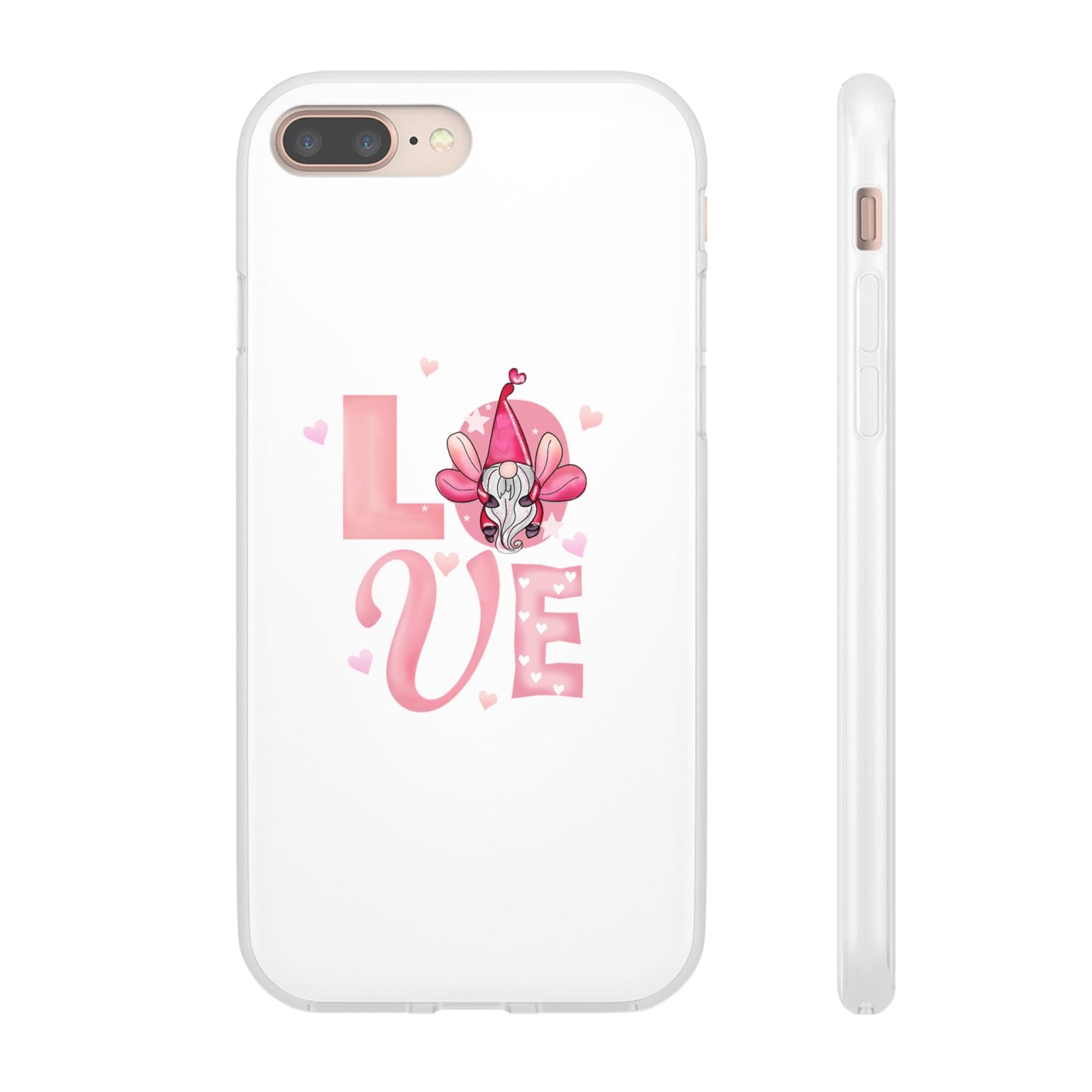 Love Gnome Phone Case — Cute Pink Valentine Flexi Case