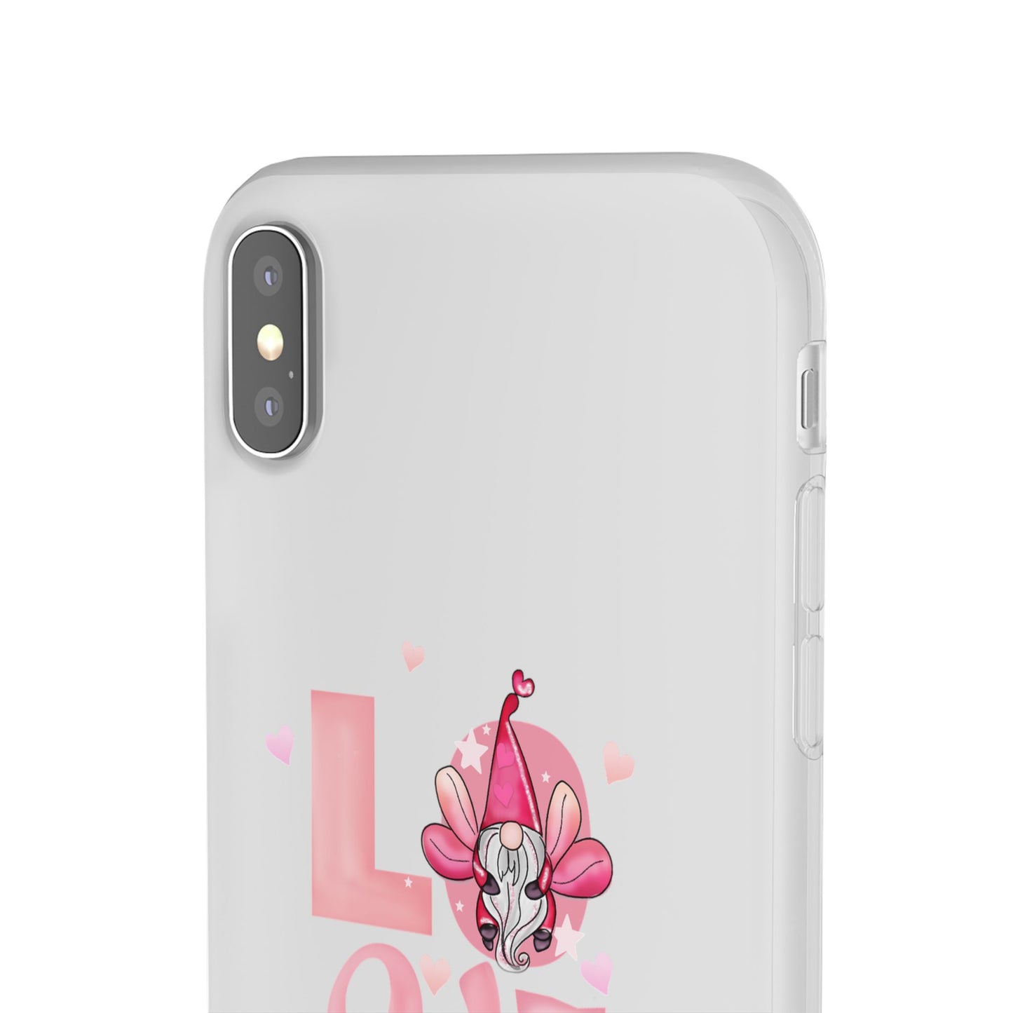 Love Gnome Phone Case — Cute Pink Valentine Flexi Case