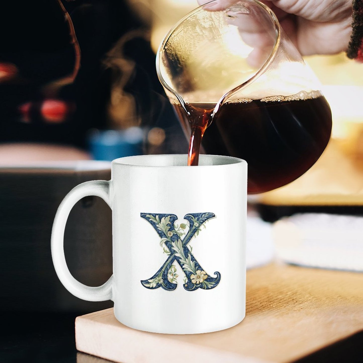 11oz White Mug Printing - Letter X