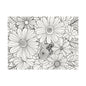COLOR IT YOURSELF Floral Line Art Poster — Textured Matte Print