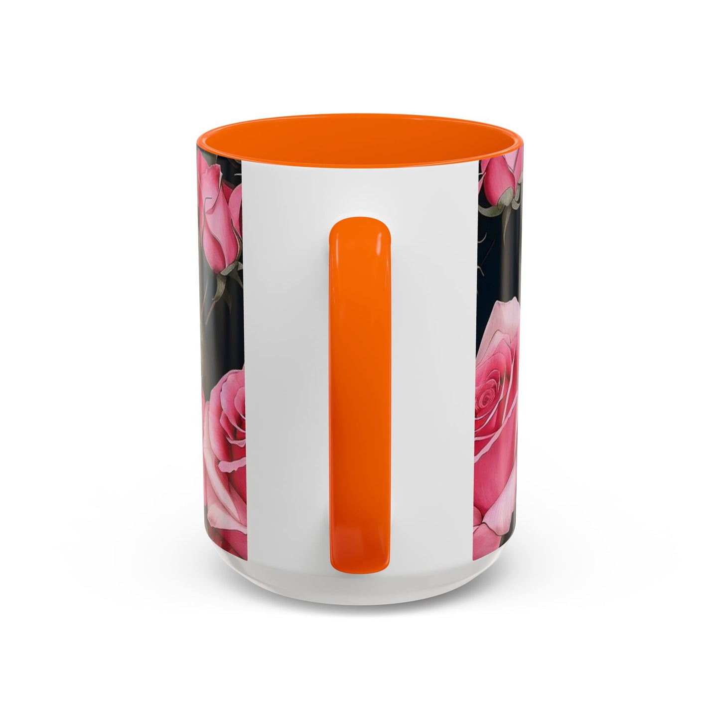 Floral Accent Coffee Mug, Gift for Her, Cute Floral Mug, Spring Decor, Coffee Lover Gift