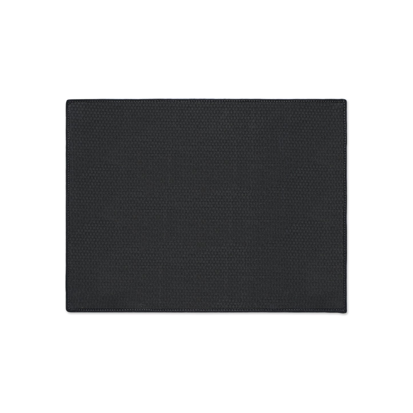 Abstract Black & Gray Heavy Duty Floor Mat — Modern Wave Rug for Entryway, Kitchen, or Office