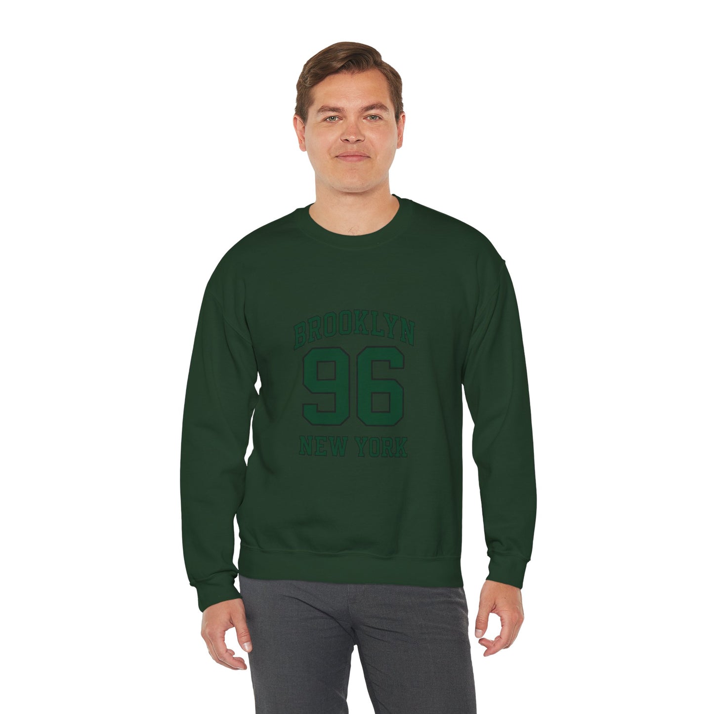 Crewneck Sweatshirt - Brooklyn 96 New York Vintage Athletic Pullover