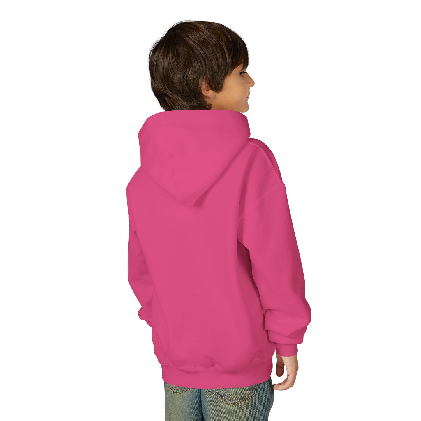 Valentine Gnome Kids Hoodie — Cute Pink Gnome Holding Rose Youth Sweatshirt