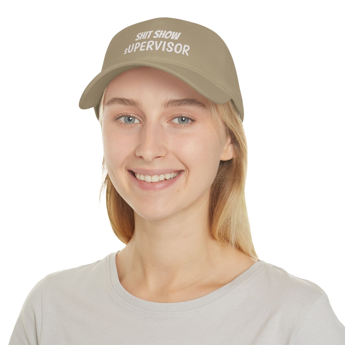 Low Profile Baseball Cap — "Shit Show Supervisor" Embroidered Funny Dad Hat