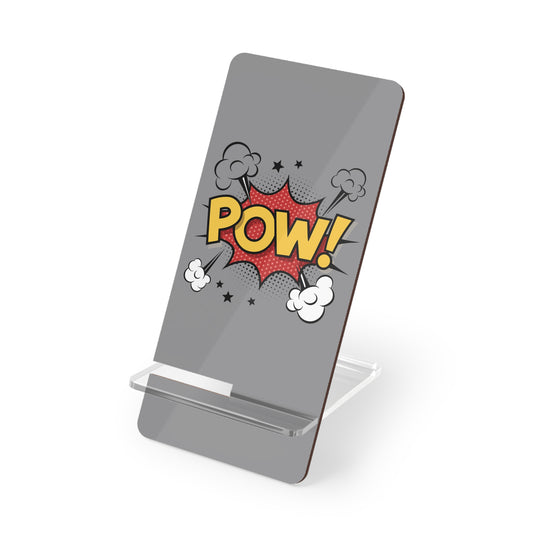 Comic Style Mobile Phone Stand - 'POW!' Smartphone Holder, Desk Organizer, Gift for Students, Funny Home Decor, Office Accessory, [...]