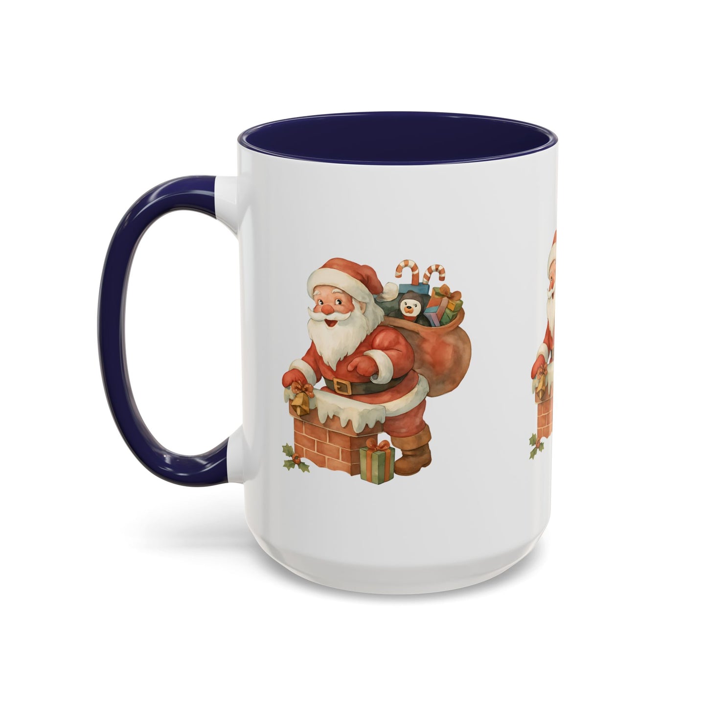 Festive Santa Coffee Mug, Holiday Gift, Christmas Decorations, Cozy Kitchen, Unique Mug, Santa-Themed Drinkware