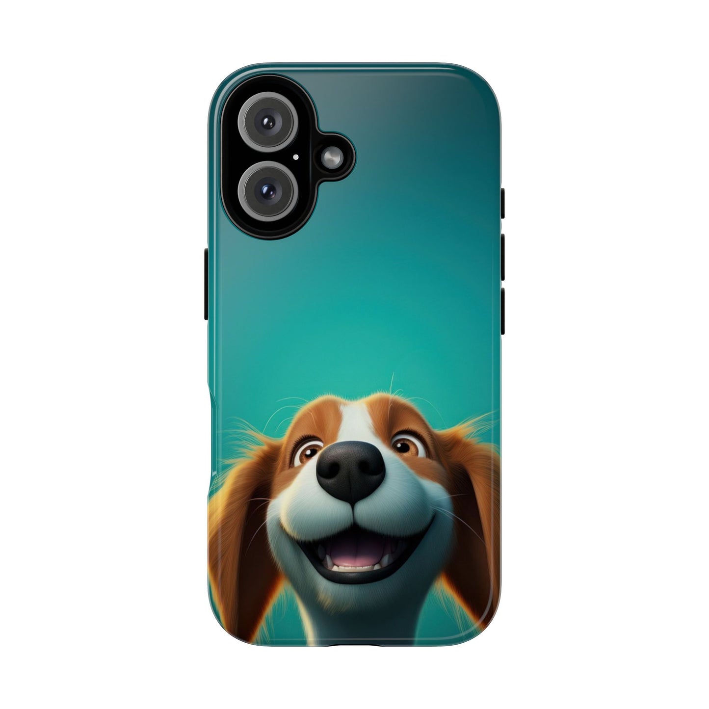 Happy Dog Phone Case — Cute Cartoon Puppy Protective Phone Cover