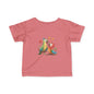 Infant Tee — Cute Pair of Parrots Baby Shirt (Hearts & Love)