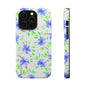Floral Blue Watercolor Phone Case — Magnetic Impact-Resistant