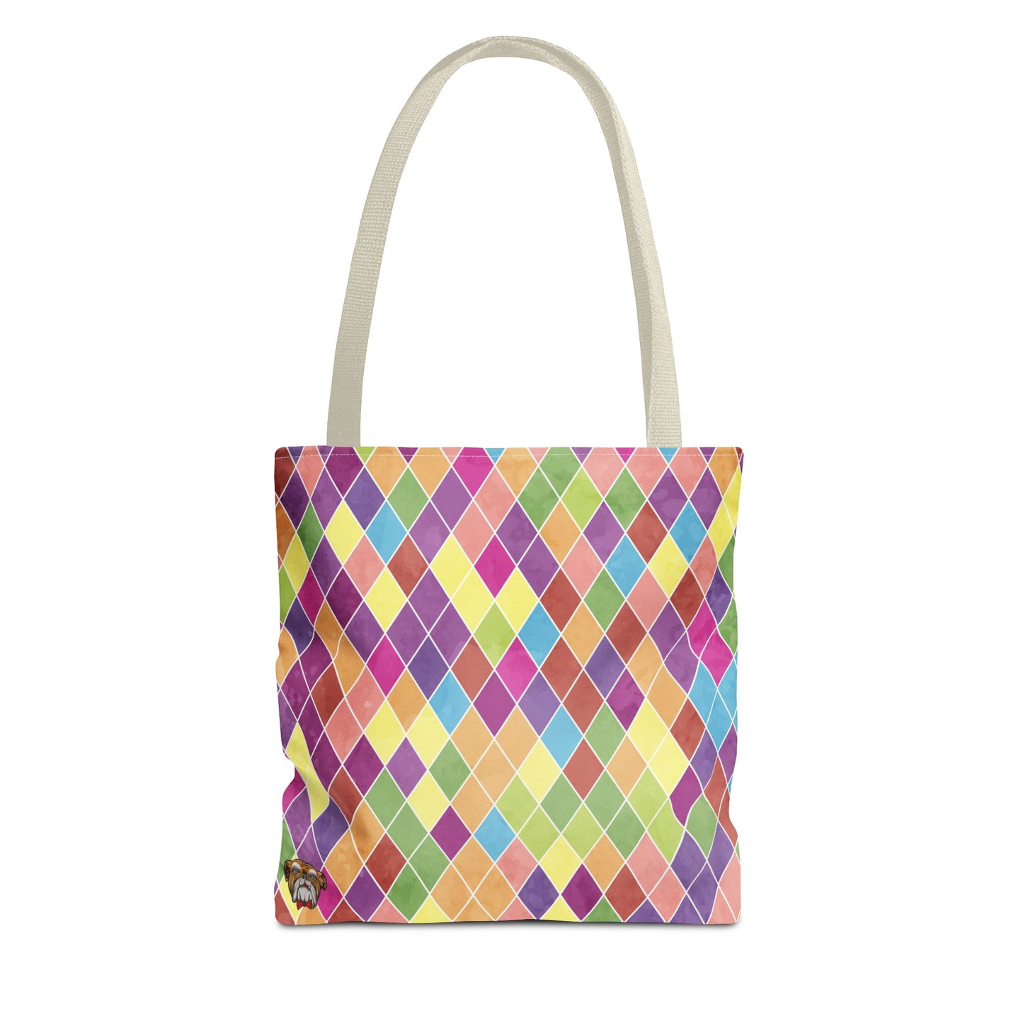 Colorful Geometric Tote Bag, Funky Shoulder Bag, Eco-Friendly Shopping Tote, Stylish Beach Bag, Art-Inspired Everyday Bag