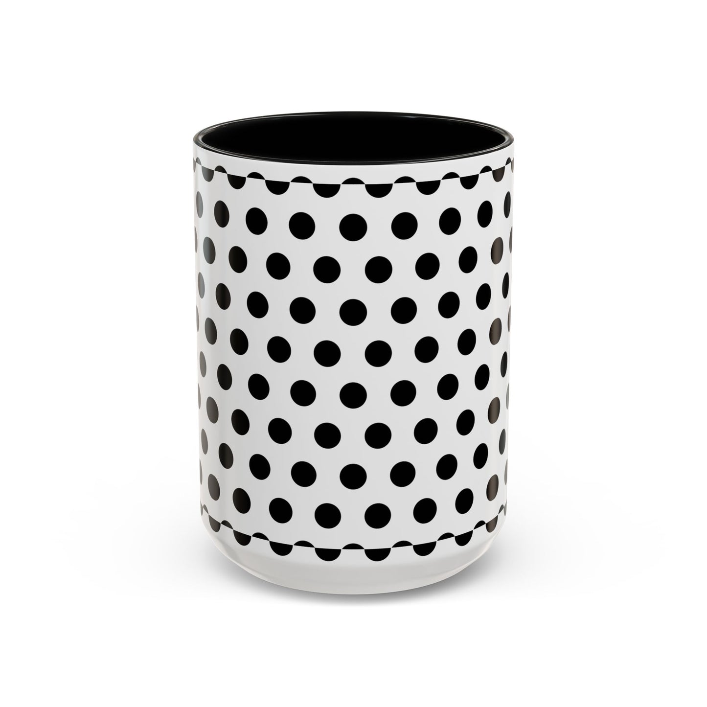 Elegant Polka Dot Mug - Stylish Coffee Cup for Home, Office, Gift for Birthdays, Anniversaries, Holidays, Unique Drinkware