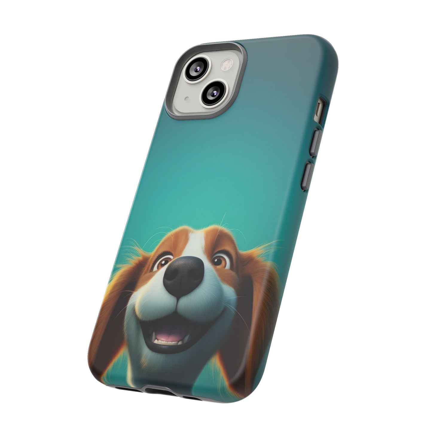 Happy Dog Phone Case — Cute Cartoon Puppy Protective Phone Cover