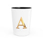 Elegant Gold Letter A Shot Glass, Personalized Party Favors, Wedding Gift