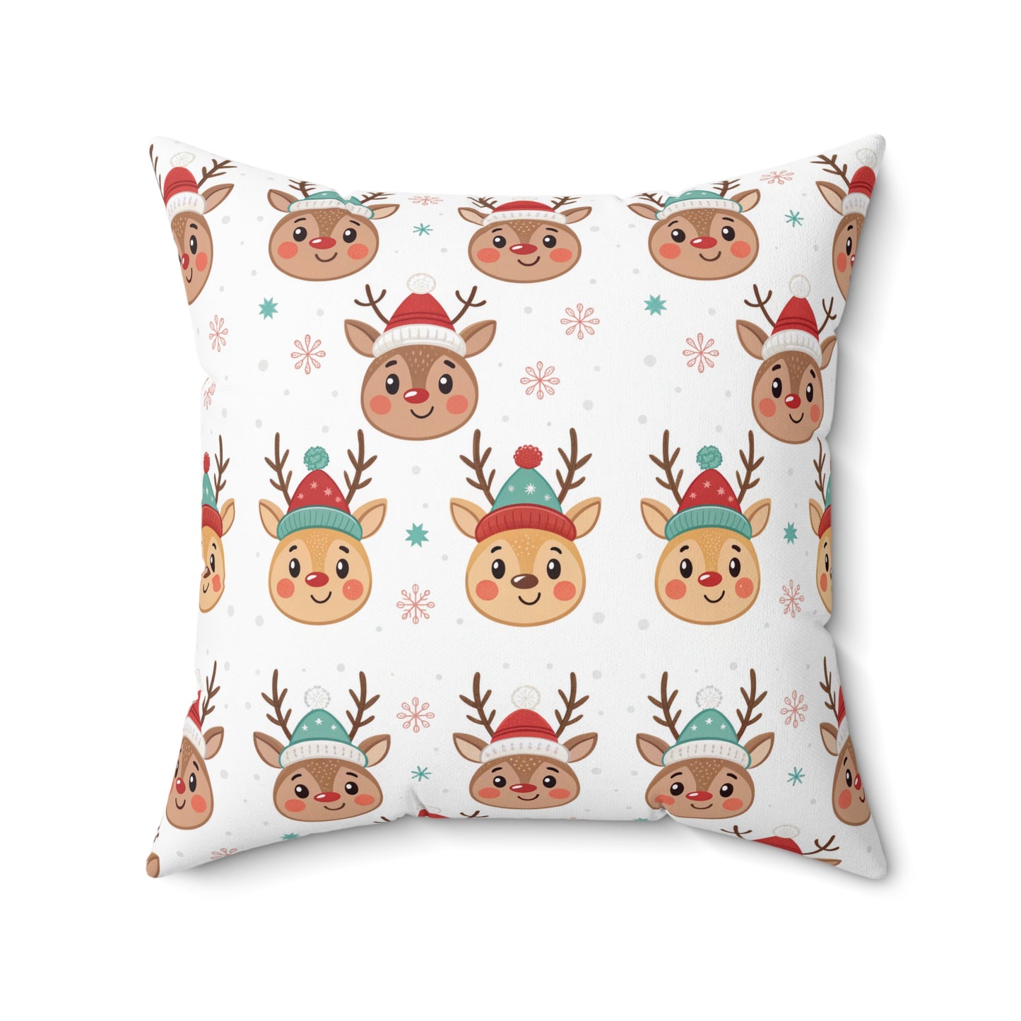 Festive Reindeer Pillow, Cozy Home Decor, Holiday Cushion, Christmas Gift, Fun Winter Accent