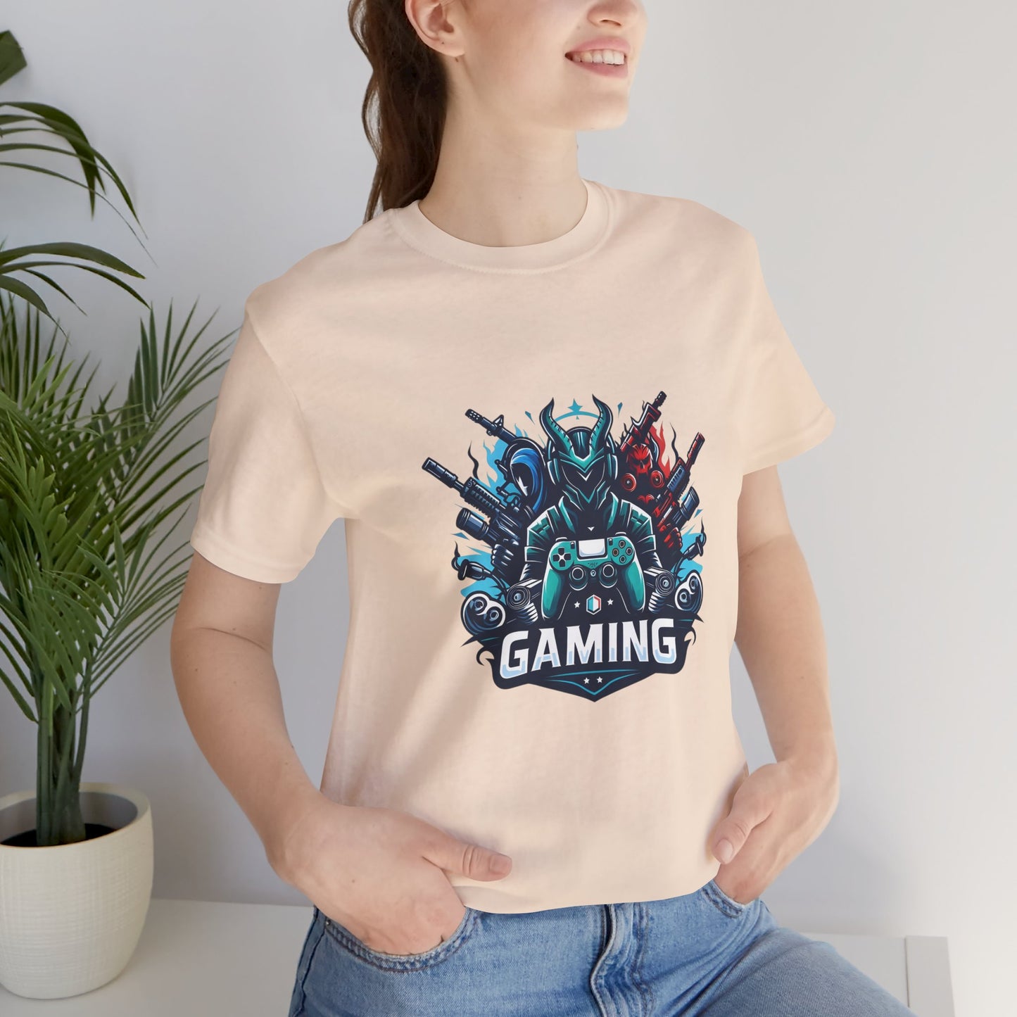 Gaming Controller Emblem Tee — Esports Gamer Graphic T-Shirt
