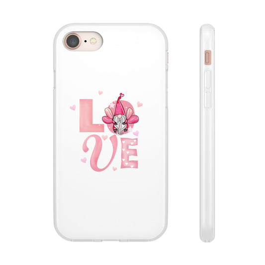 Love Gnome Phone Case — Cute Pink Valentine Flexi Case