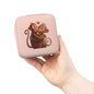 Small Pink Jewelry Travel Case — Cute Hugging Monkeys Design