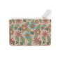 Floral Mini Clutch Bag — Pastel Retro Daisy Wrist Pouch