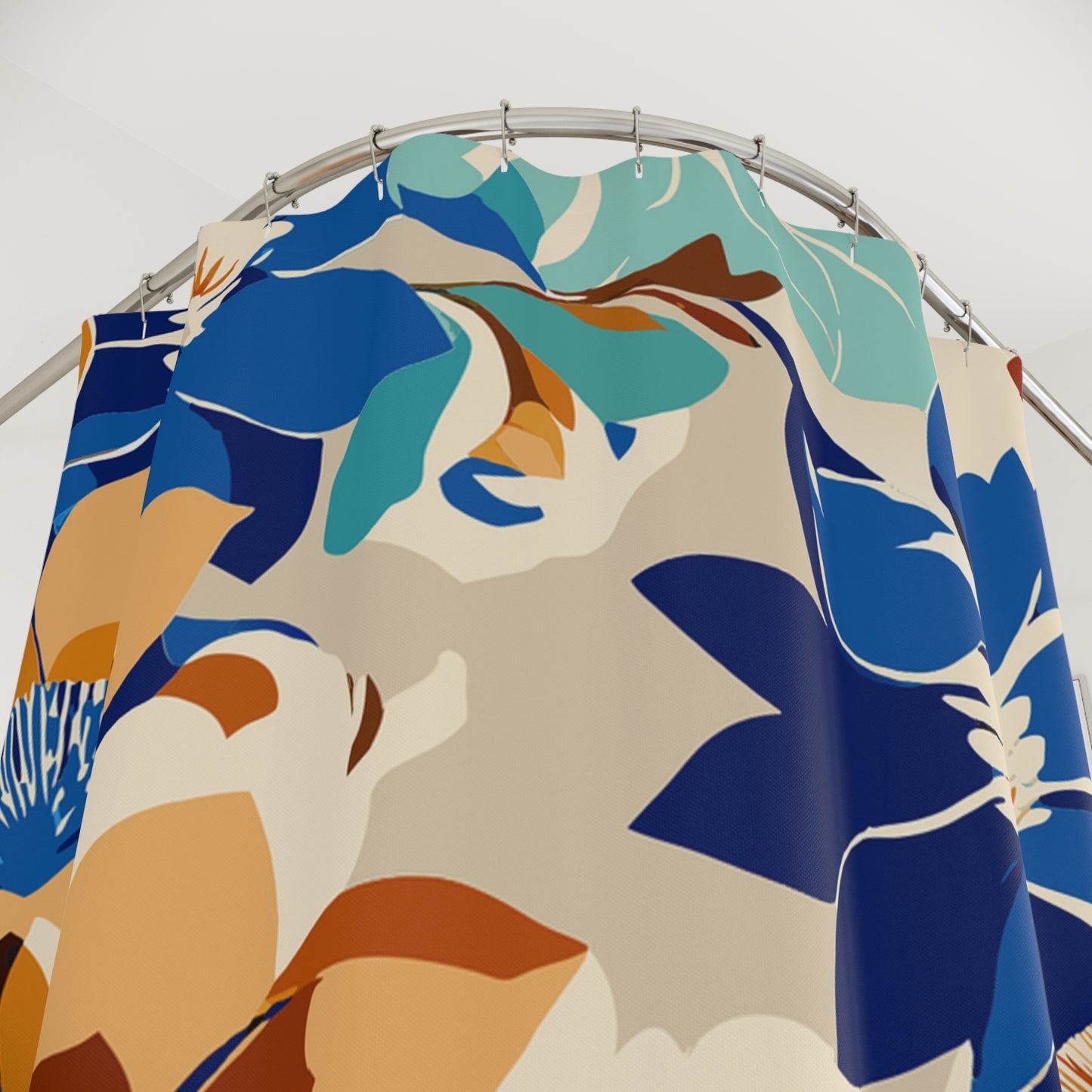 Blooming Floral Shower Curtain - Vibrant Bathroom Décor, Boho Chic Style, Home Gift, Elegant Bathroom Upgrade, Self-Care Essentials