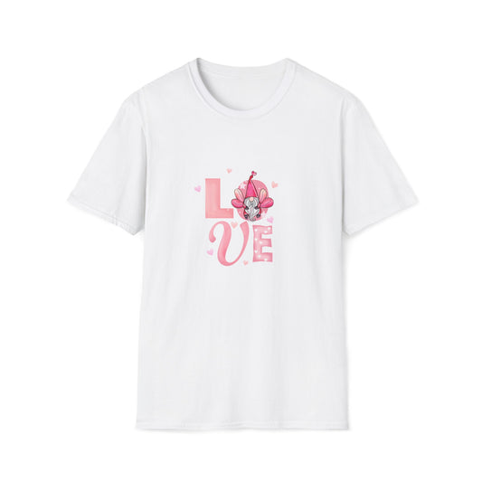 Love Cherry Blossom T-Shirt — Pink Floral "LOVE" Graphic Tee