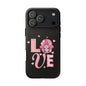 Love Gnome Phone Case — Cute Pink Heart Valentines Protective Case
