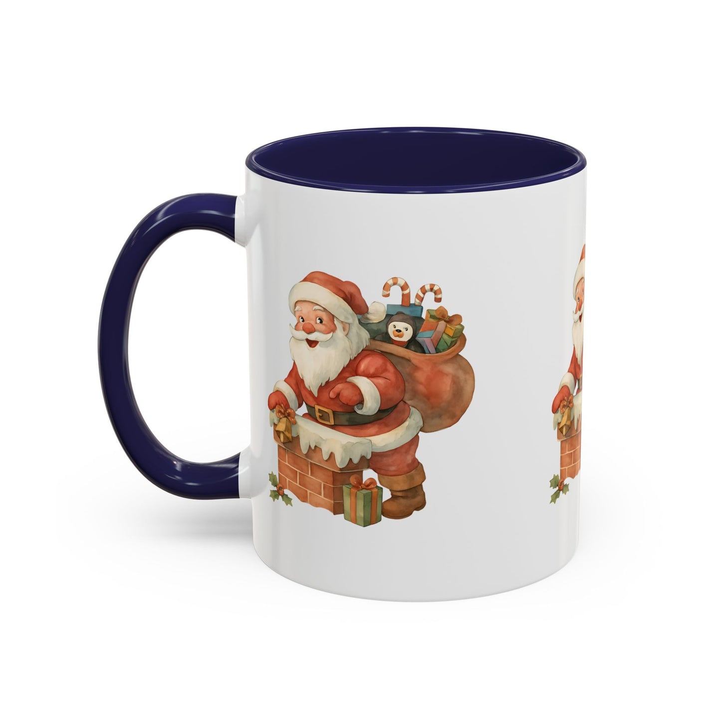 Festive Santa Coffee Mug, Holiday Gift, Christmas Decorations, Cozy Kitchen, Unique Mug, Santa-Themed Drinkware