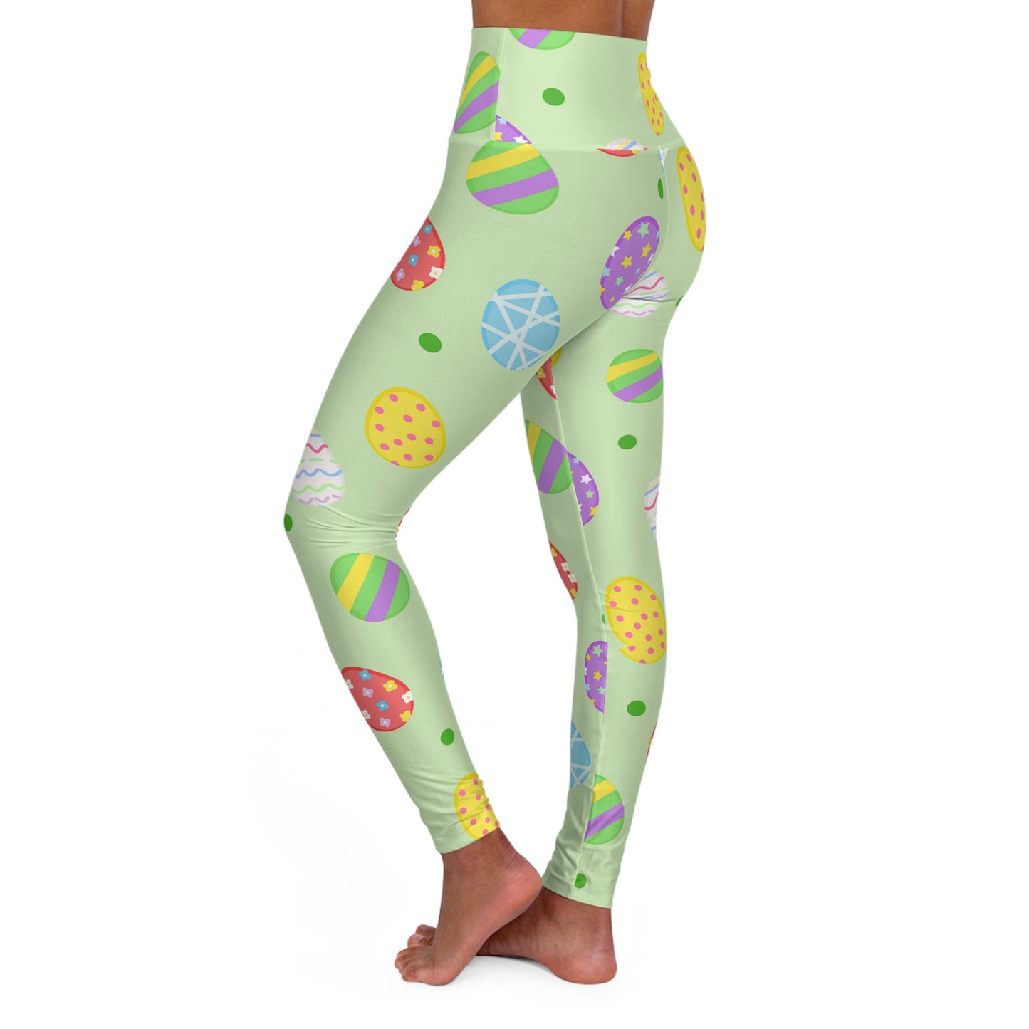 Easter Egg High Waisted Yoga Leggings