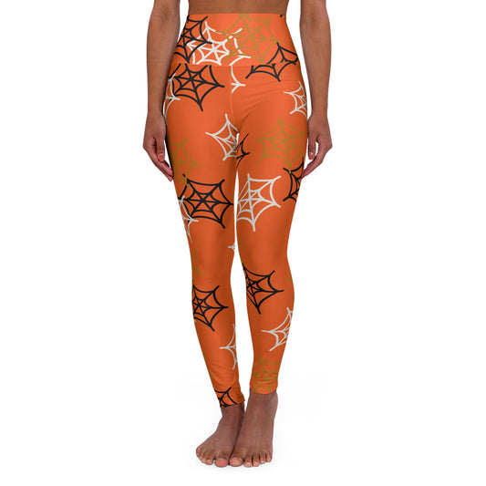 Halloween High Waisted Yoga Leggings, Spooky Leggings for Yoga, Fitness, Halloween Costume, Party Wear, Fall Fashion