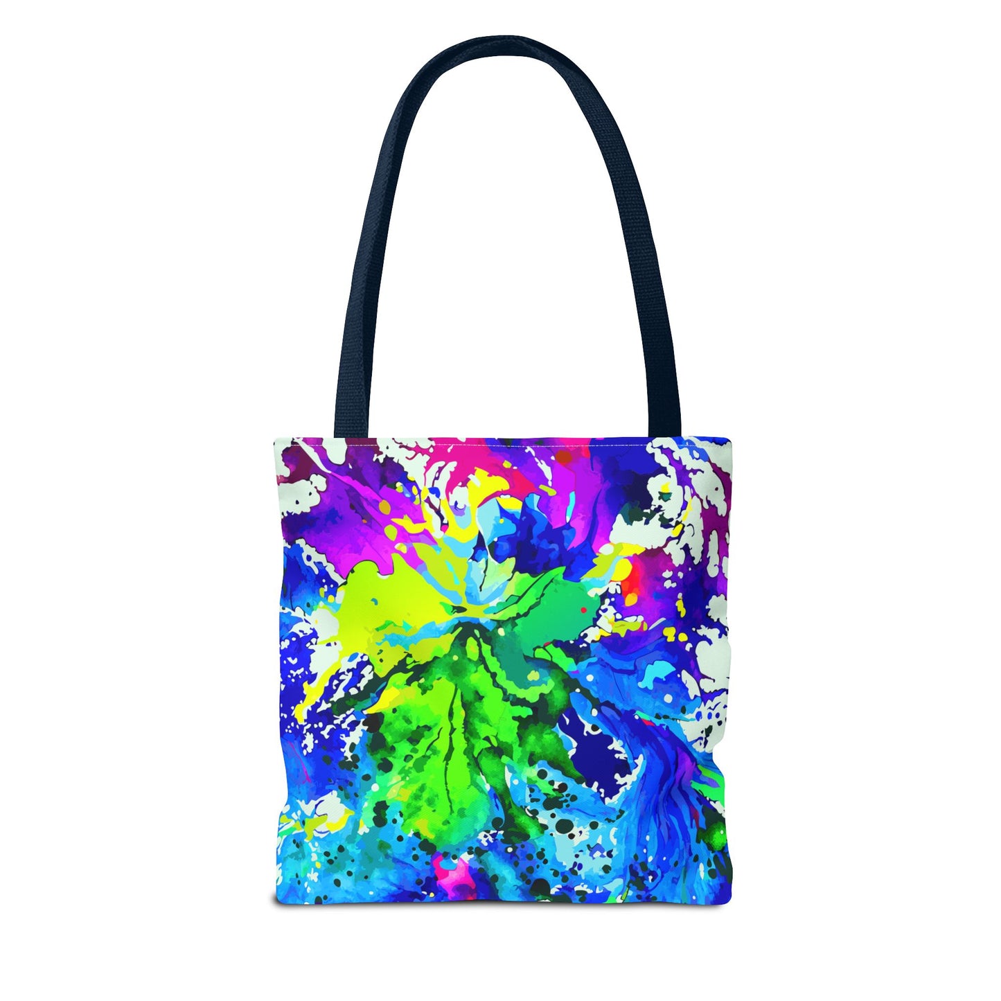 Vibrant Abstract Tote Bag Colorful Shopping Bag, Beach Tote
