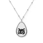 Cute Cat Oval Necklace, Pet Lover Jewelry, Animal Charm Pendant, Gift for Cat Moms, Kitty Lovers Necklace
