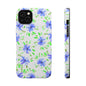 Floral Blue Watercolor Phone Case — Magnetic Impact-Resistant