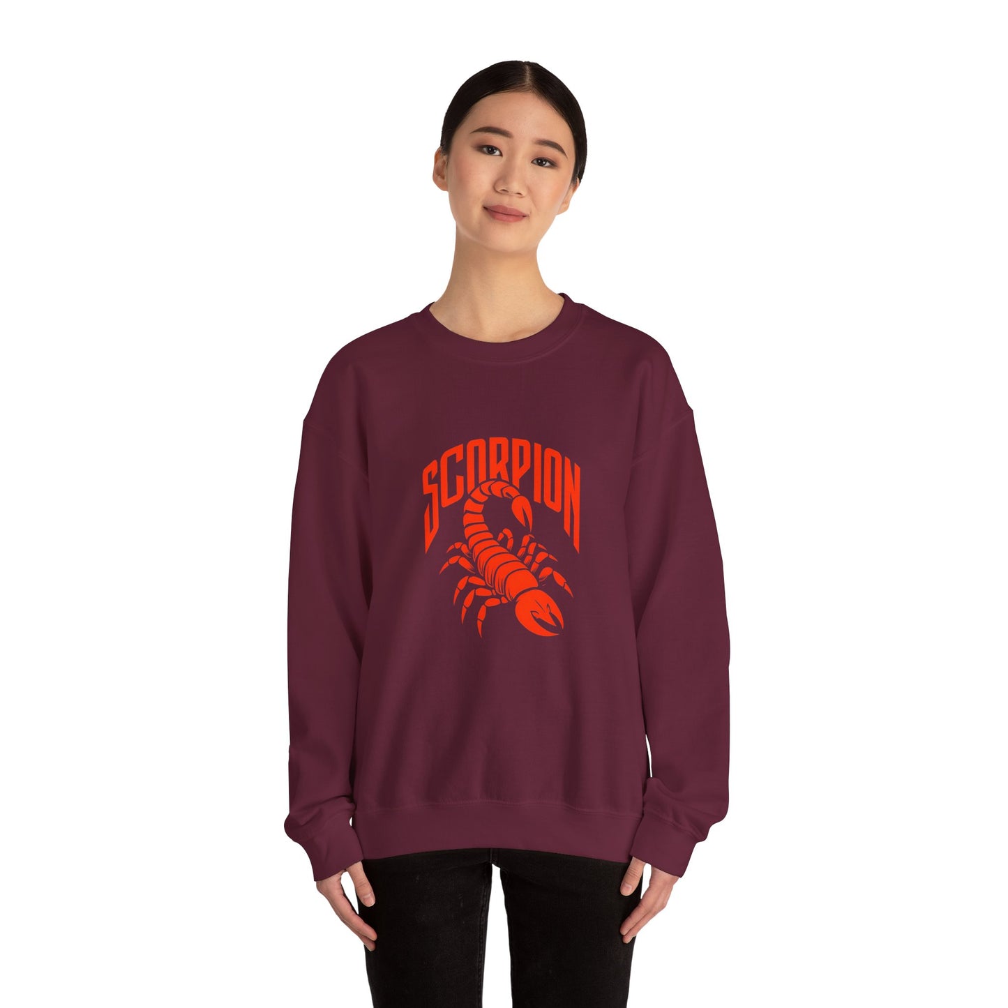 Scorpion Graphic Sweatshirt — Bold Zodiac Scorpion Crewneck