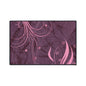 Floral Swirl Heavy-Duty Floor Mat — Pink Abstract Entry Rug