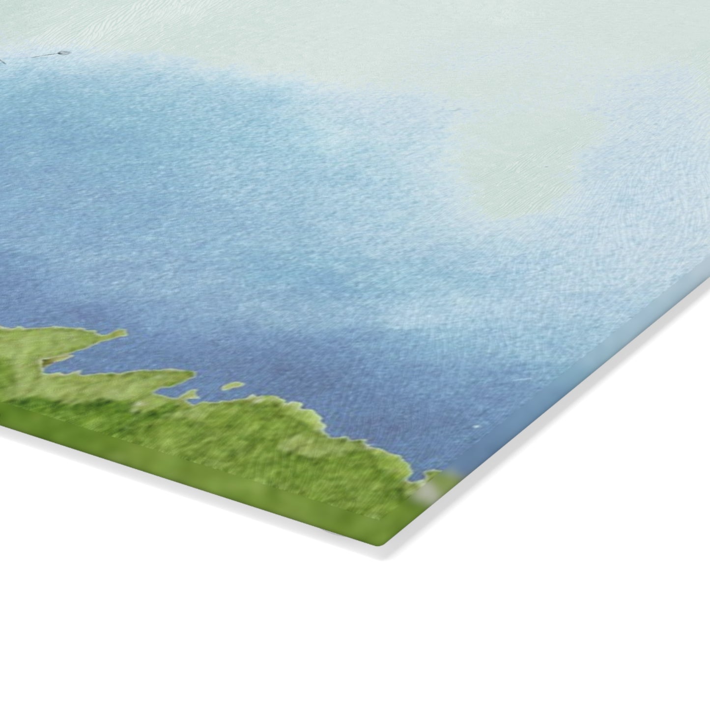 Artistic Glass Cutting Board - Floral Design for Kitchen Decor, Gift for Chefs, Wedding, Housewarming, Cooking Enthusiasts