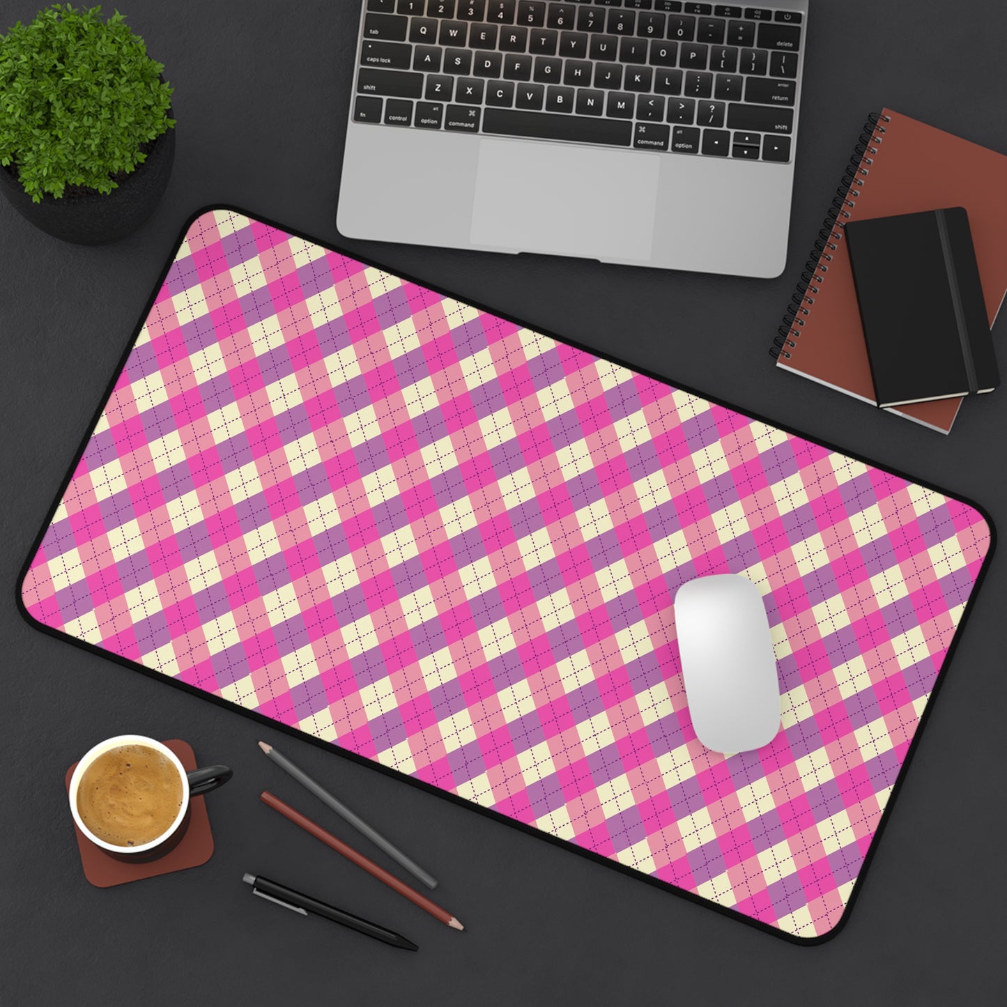 Chic Pink Plaid Desk Mat | Stylish Office Decor, Gaming Mouse Pad, Gift for Students, Home Office Essentials, Desk Accessories, Work [...]