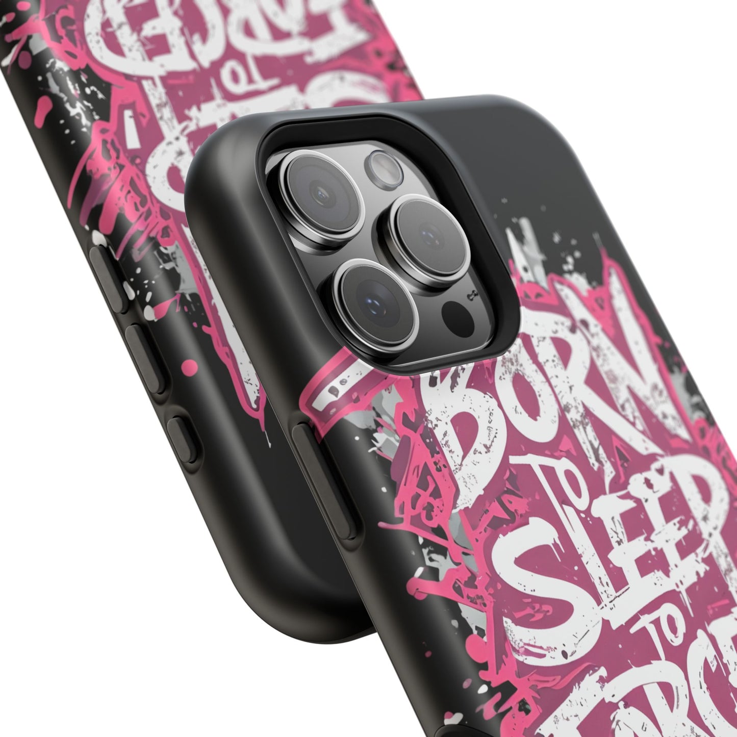 Phone Case — "Born to Sleep, Forced to Work" Impact-Resistant Magnetic Case