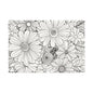 COLOR IT YOURSELF Floral Line Art Poster — Textured Matte Print