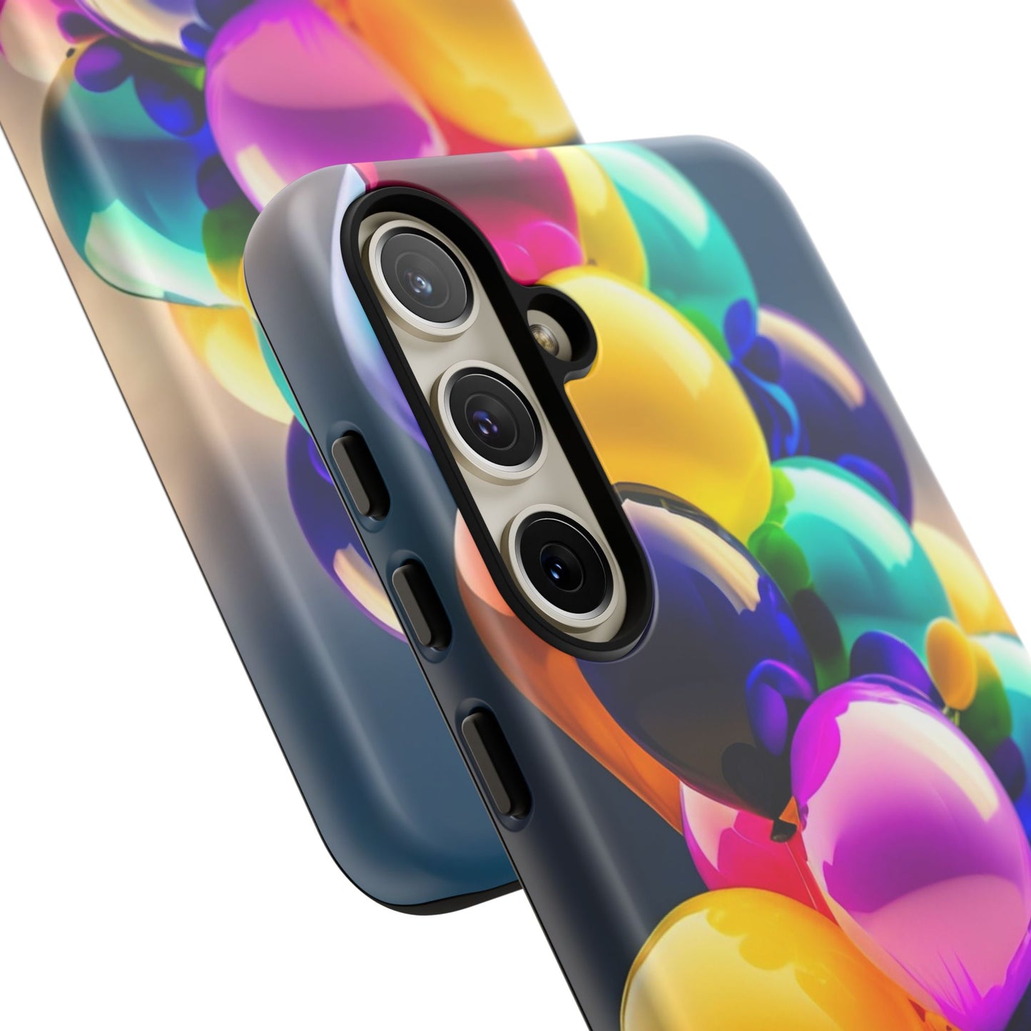 Colorful Balloon Tough Phone Case — Vibrant Party Balloons Protective Cover