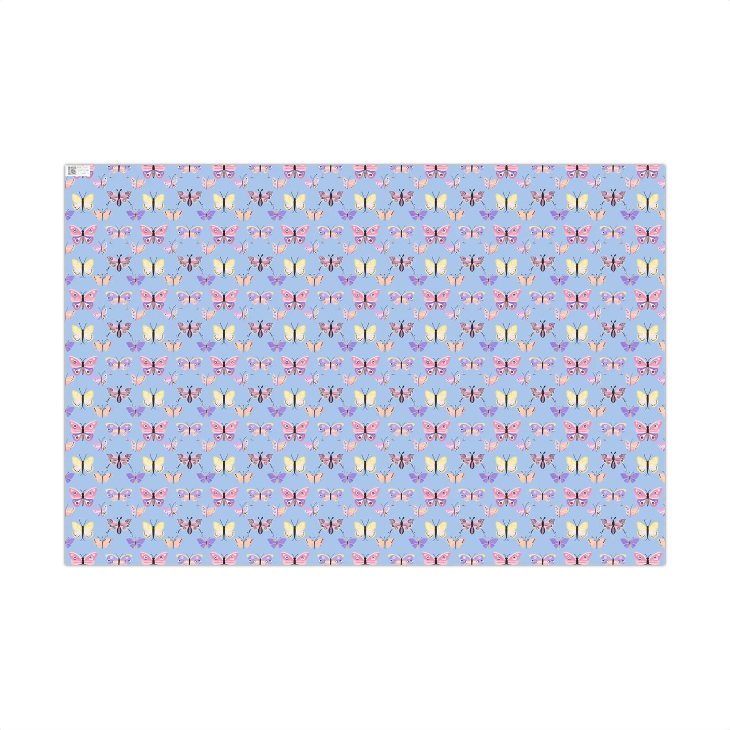 Wrapping Paper — Pastel Butterfly Gift Wrap Sheets for Birthday & Spring Celebrations