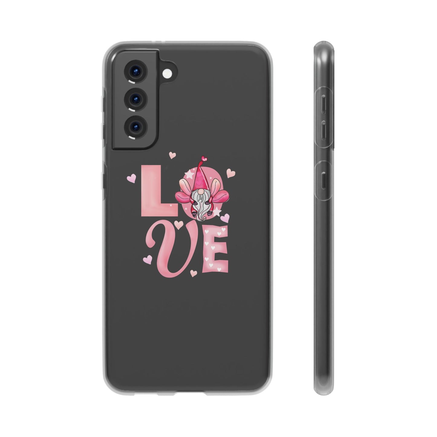 Love Gnome Phone Case — Cute Pink Valentine Flexi Case