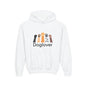 Doglover Youth Hoodie — Cute Paw Print Graphic Sweatshirt for Kids