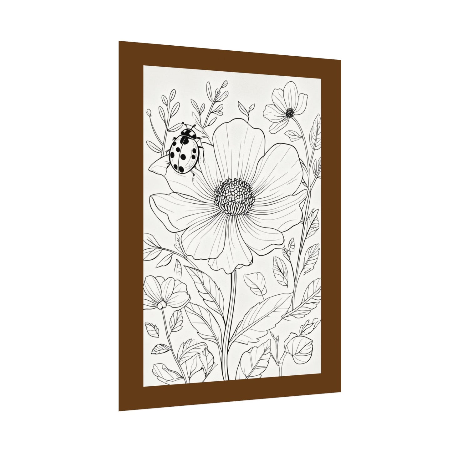 COLOR IT YOURSELF  Line Art Poster — Textured Matte Print