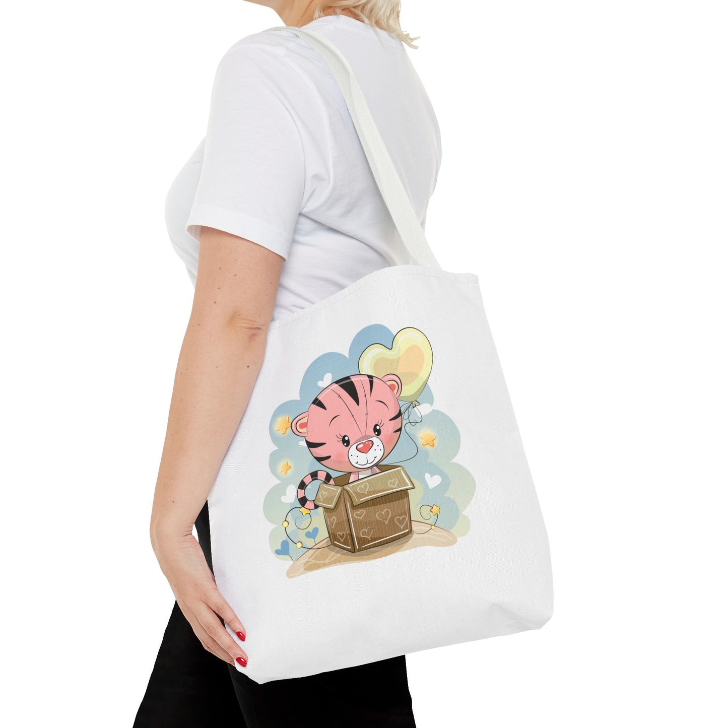 Cute Tiger Tote Bag Cute Shopping Bag, Eco-Friendly Tote, Kids' Tote