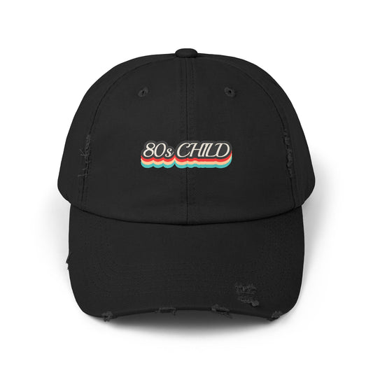 Unisex Distressed Cap- 80s child