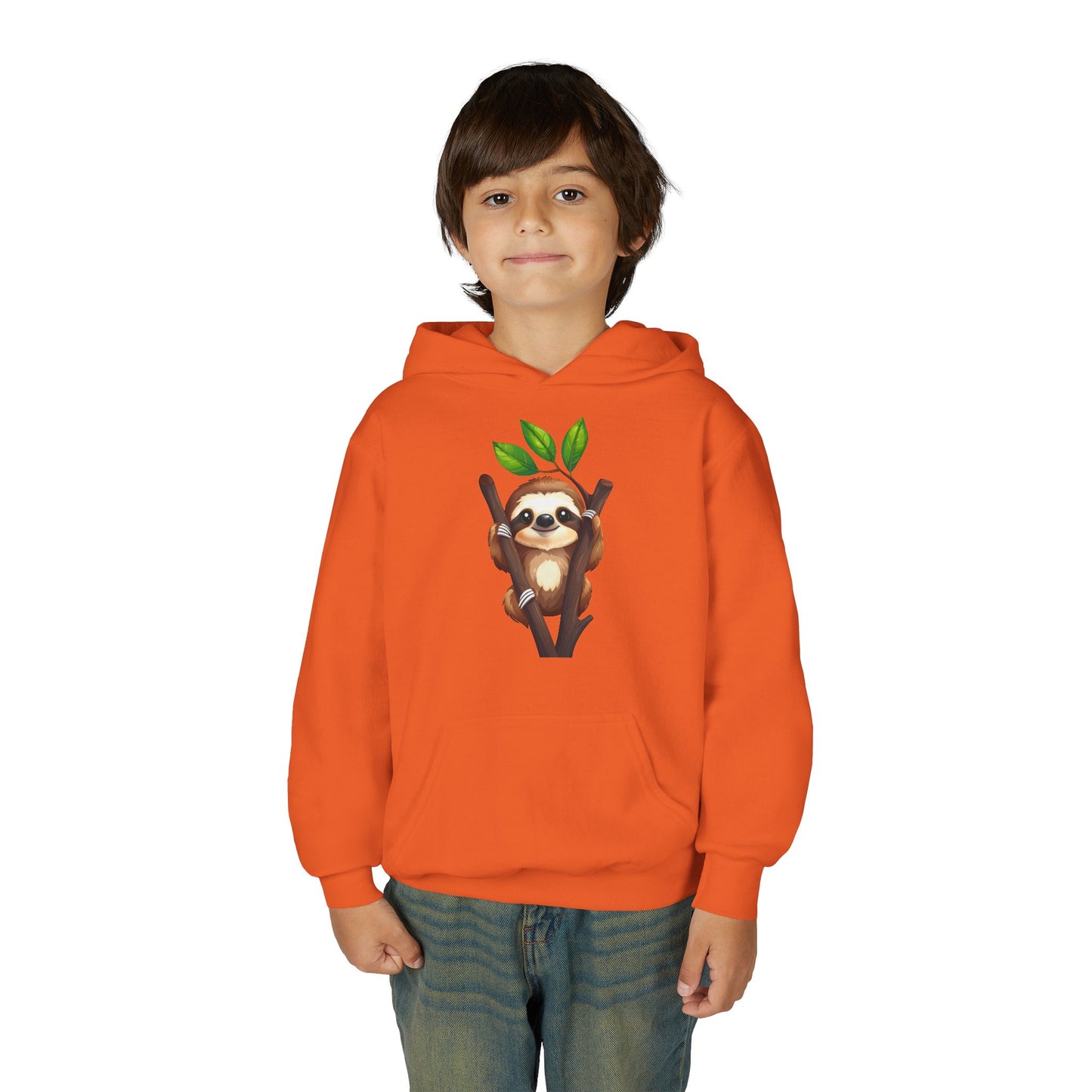 Cute Sloth on Branch Hoodie | Kids Sweatshirt