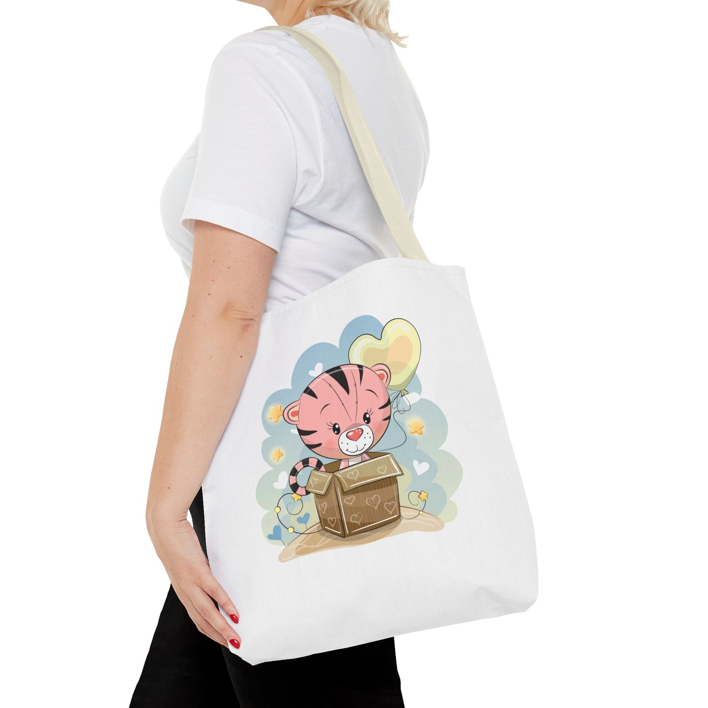 Cute Tiger Tote Bag Cute Shopping Bag, Eco-Friendly Tote, Kids' Tote